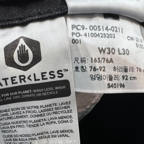 514 Straight Fit Men's Jeans black size 30 x 30 - Picture 8 of 10